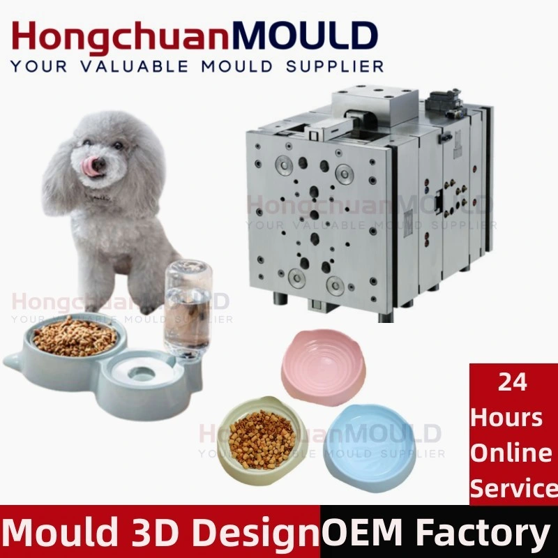 Plastic Shell Mould of Water Fountain Pet Feeder Cat Bowl Injection Mould